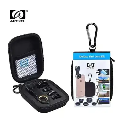 Apexel 5 in 1 HD Camera Lens KIT